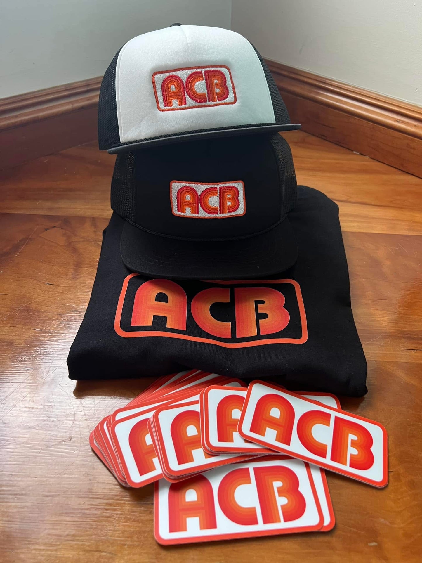 ACB White Hat * includes ACB sticker